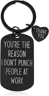 Ouligay Funny Coworker Gifts for Women Men, Gift for Best Friend, Friendship Keychain, Appreciation Gifts for Coworker