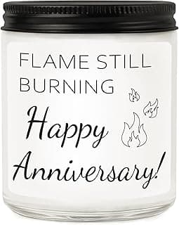 Anniversario Gifts for Couple, Women & Men, Romantic Anniversary Candle Gifts for Him Her Wife Husband, 1st 5th 10th 25th 50 Year Wedding Anniversary Decorations