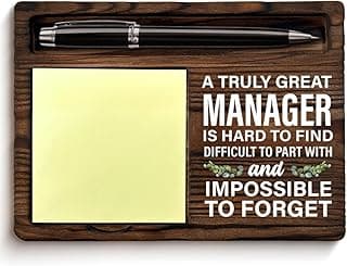 Best Manager Gifts for Men Women, Appreciation Gifts for Managers Leader Boss Boss's Day Promotion Farewell Retirement Birthday, Manager Gift Sticky Note Holder for Office Cubicle Decor