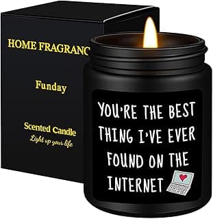 Homsolver Gifts for Boyfriend, Him, Husband, Men, Funny Anniversary Birthday Christmas Valentines Romantic Gifts for Him, Boyfriend, Black Cedar Juniper Sandalwood Candle