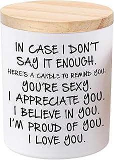 BFJLIFE Candles Gifts for Girlfriend Wife Her Funny Novelty Unique Valentines Mothers Day Anniversary Christmas Birthday Gifts for Girlfriend Wife Women Stocking Stuffers Lavender Scented Soy Candle