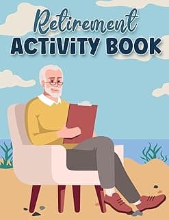 Omar Gamal Retirement Gifts For Men: Retirement Activity Book For Men: 100+ Puzzles | Fun and Challenging Word Search, Crossword, Mazes, Sudoku, and Coloring Pages