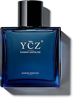 Ycz Charm Unfolds Marine Perfume for Men, 1.7 oz. Long Lasting Eau De Parfum Cologne For Men, Oriental Woody Fragrance - Ideal Special Occasions, Making it the Ideal gentlemen’s Gift