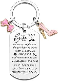 Boss Lady Gifts For Women Coworker Best Bosses Gifts For Women To My Boss Keychain Administrative Professional Day Bosses Appreciation Gift For Womens Birthday Gift For Female Manager