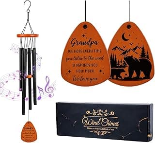 Gifts for Grandpa, Wind Chimes for Grandpa, Grandfather Birthday Gift from Granddaughter Grandson, Love Reminder Gifts Ideas for Thanksgiving Christmas Father's Day