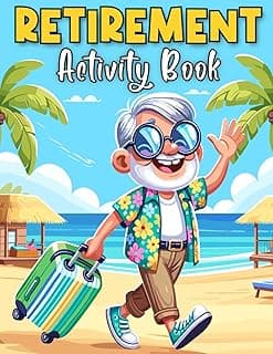 KamArt Publishing Retirement Gifts for Men: Retirement Activity Book For Men: 100+ Funny and Challenging Puzzles (Word Search, Crossword, Sudoku, Mazes, and Coloring Pages) To Keep Brain Active