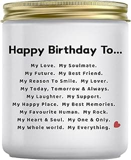 Jonico Birthday Gifts for Boyfriend Girlfriend Husband Wife, Lavender Candle Gift