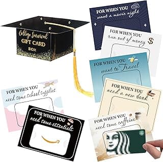 20 Pcs Graduation College Gift Card Book 2026 Open When Envelopes for Student, Going Away to College Gifts, University Survival Box Gift School Birthday Cash Card Holder Package for Girls Boys
