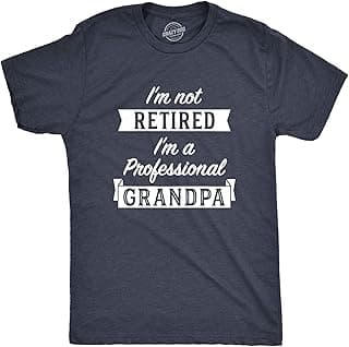 Crazy Dog T-Shirts Crazy Dog Mens T Shirt Im Not Retired Im A Professional Grandpa Funny Retirement Tee