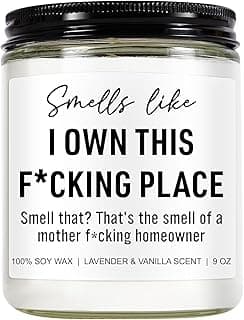 Younift Funny Scented Candle, House Warming Gifts New Home, Housewarming Gifts for Women, Men, Couple, New Homeowner - First Apartment Essentials - Closing Presents for Home Buyers - 9 oz