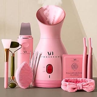 Facial Steamer Spa Kit with Complimentary 17 Skin Care Tools | Face Steamer for Facial Deep Cleaning with Towel Warmer & Humidifier Mode| Self Care Gifts for Women, Spa Gifts, Birthday Gifts for Women