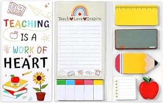Teacher Gifts Sticky Notes, Teacher Appreciation Gifts End of Year Teachers Gift for Women from Students, Back to School Teachers Supplies for Classroom First Day of School Teachers Stuff