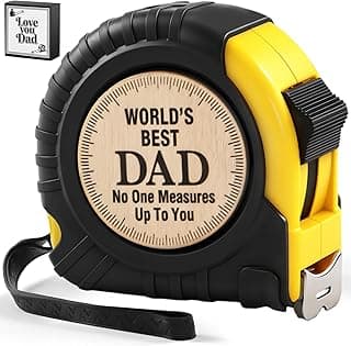 Fathers Day Gift for Dad from Daughter Son- Metric Tape Measure 25 Ft, Dad Gifts Measuring Tape Retractable, Qayacir Best Dad Ever Gifts Papa Gifts for Father's Day Birthday Thanksgiving