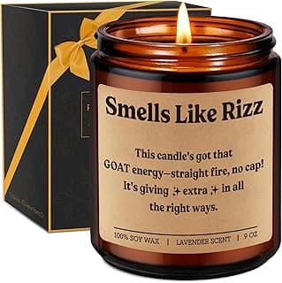 Miracu Rizz Candle, Teen Girl, Teen Boy Gifts, Funny Birthday Gifts for Teenage Boys Girls, Mothers Day Present Idea for Gen Z, Teens 16-18, 13, High Middle School Teenager Brother Son Nephew Niece