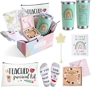 Best Teacher Appreciation Gifts for Women, Back to School, Christmas, Valentine's Day Gifts for New Teacher-20 oz Tumbler Set -Green