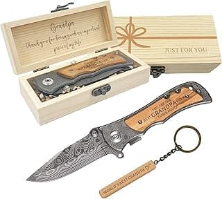 Grandpas Engraved Pocket Knife Gift Set, Best Grandfather Ever Gifts from Grandchildren, Grandpa Gifts, Grandpa Christmas Gift, Personalized Gift For Grandfather, Father's Day Birthday Christmas Ideas