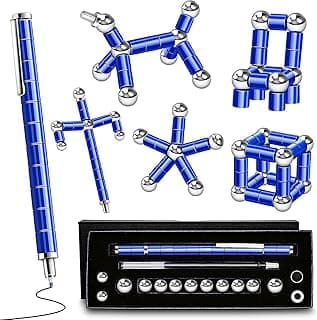 Magnetic Fidget Pen Gifts for Teens - Birthday Gifts for Men,Father, Adults, Office Desk Accessories ADHD Anxiety Relief Desk Toys for Office Workers Cool Gadget Stuff for 14 15 16 17 18 Year Old Boy