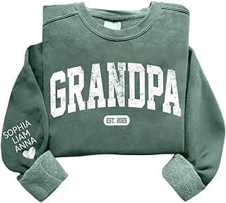 Personalized Dad EST Sweatshirt, Custom Year Crewneck for Father, Unique Gift for Dad, Family Matching Outfit
