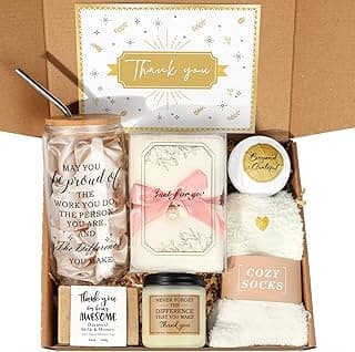 iAOVUEBY Employee Appreciation Gifts for Coworker Teacher Mentor Leader Friend, Difference Maker Gifts for Women, Thank You Gift Set for Women with 16oz Difference Maker Glass