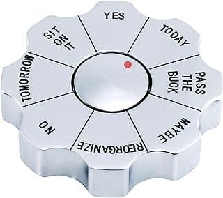 Natico Originals Rotating Decision Maker Paperweight, Fidget Spinner, Executive Gift, Desktop Organizer Trinket (60-2622)