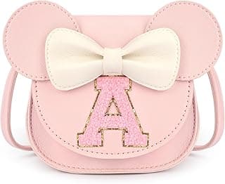 mibasies Toddler Purse Girl Gifts: Girls Birthday Gifts for 3-8 - Toys for Ages 2-4 Purse, Pink, Letter A