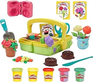 Play-Doh Blooming Flower Garden Toy Playset, Nature Pretend Play, Kids Arts & Crafts Ages 3+