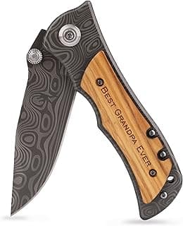 Zennlab Moblade Engraved Pocket Knife - Grandpa Gift for Birthday, Christmas