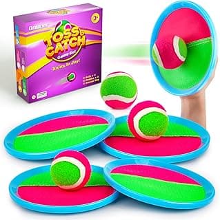 Kids Toys Toss and Catch Game Set, Toys for 3 4 5 6 7 8 Year Old Boys Girls Birthday Gift, Yard Outdoor Games for Kid Toddler Ages 4-8 8-12 Beach Pool