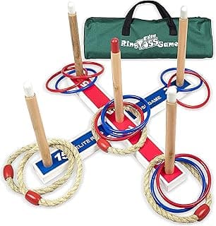 Elite Sportz Ring Toss Games for Kids - Outdoor Yard Game for Adults & Family - Backyard Toys, Outdoor Game, Backyard Games, Lawn Games for Kids Ages 4-8