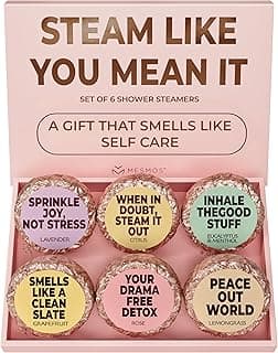 MESMOS 6 Assorted Shower Steamers Aromatherapy, Self Care Gifts for Women, Stress Relief Relaxation Spa Gifts, Spa Day Essentials Accessories, Self Care Set, Aromatherapy Shower Steamer for Women