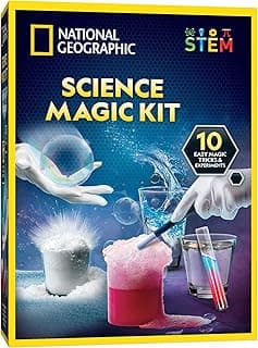 Blue Marble National Geographic Magic Chemistry Set – Science Kit for Kids with 10 Amazing Magic Tricks, STEM Projects and Science Experiments, Science Toys, Great Gift for Boys and Girls 8-12