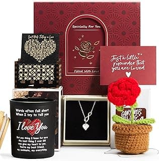 Valentines Day Gifts for Her, Romantic Gifts for Girlfriend, Wife, Valentine's Gift Bulk for Her, Valentine Gift Baskets for Women, Unique Present for Wedding Engagement Anniversary Bulk Set