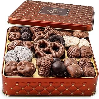 Chocolate Gift Basket, Candy Food Gifts Arrangement Platter, Gourmet Snack Box, Mothers Day Present Idea, Corporate, Employee Appreciation, Him & Her, Men Women Sympathy Family Parties & Get Well- Bonnie & Pop
