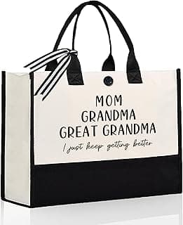 Great Grandma Gifts, Mothers Day Birthday Gifts for Grandma from Grandchildren, Functional Large Capacity Tote Bag, Mom Grandma Great Grandma Bag, Present for Grandmother, Grandparents