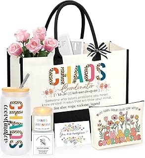 Chaos Coordinator Gifts, Administrative Professional Day Ideas Gifts, Christmas Coworker Paraprofessional Appreciation Gifts for Social Worker Boss Lady Coworkers Manager Basket Set of 6