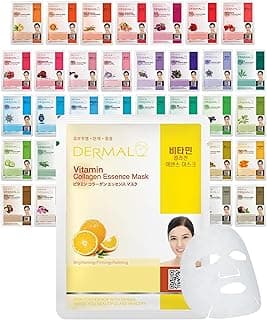 DERMAL 39 Combo Pack Made in Korea Facial Mask – 20+ Years of K-Beauty Experience, Premium Quality Korean Sheet Masks for Daily Skincare Routine