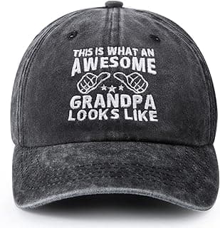 Grandpa Gifts - Hats for Men, Birthday Fathers Grandparents Gifts for Grandfather