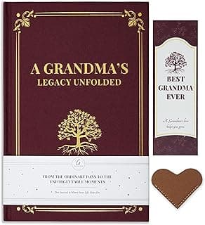 GAUDORA Grandma Mothers Day Gift - Grandma's Life Story Journal - A Meaningful Keepsake Includes 150 Prompt Questions to Share Her Journey and Memories, Sentimental Birthday Gifts for Grandmother